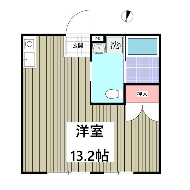 リブレス新河岸V　旧新河岸元寮の間取り