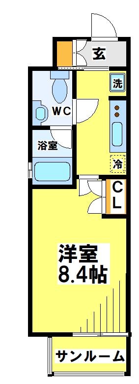 シティーコート府中の間取り