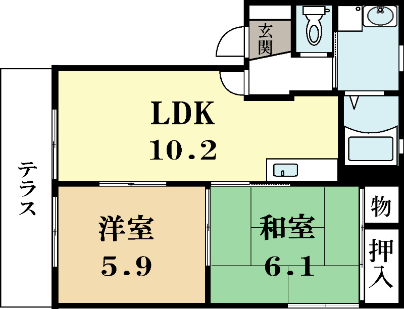 アイリス正道　Ｃ棟の間取り