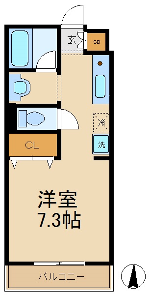 松戸市三矢小台のマンションの間取り