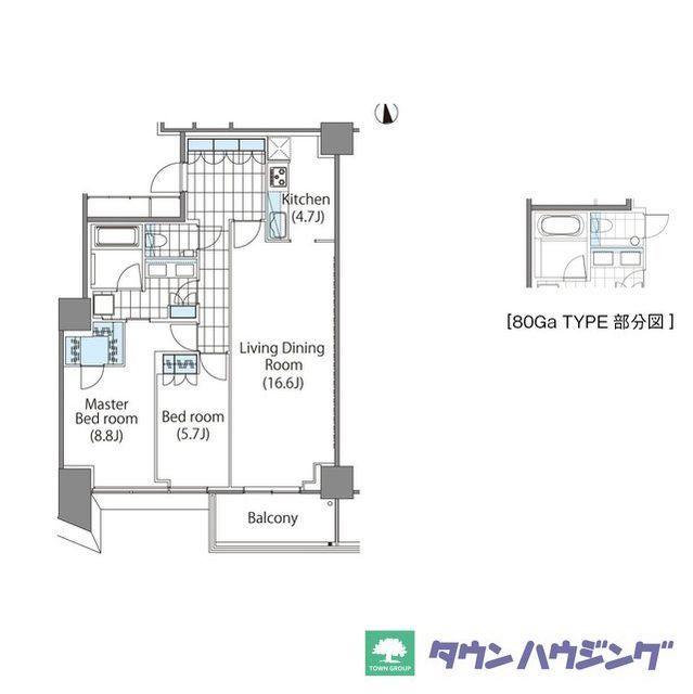 コンフォリア新宿イーストサイドタワーの間取り