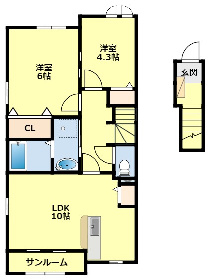 ラポールＢの間取り