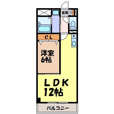 サンマール牛巻の間取り