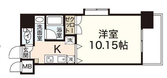 広島市佐伯区海老園のマンションの間取り