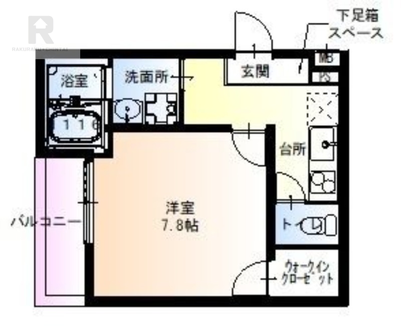 守口市京阪北本通のアパートの間取り