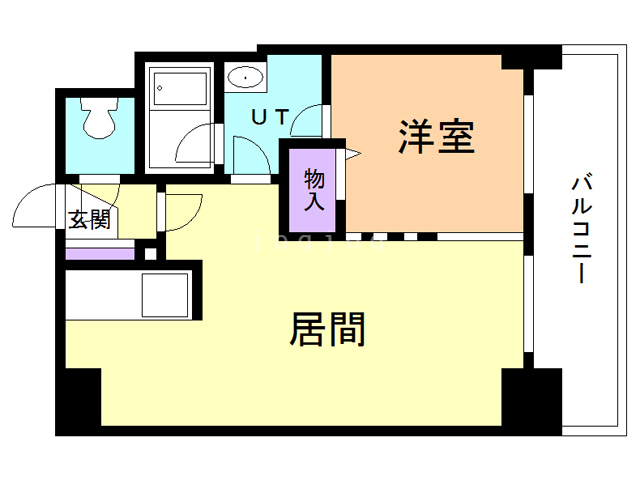 札幌市中央区南六条東のマンションの間取り