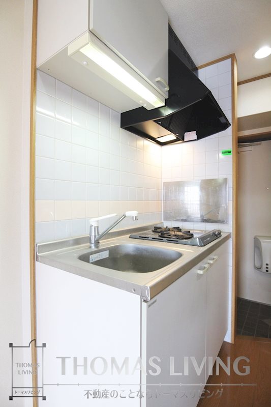 キッチン　2口コンロのシステムキッチンです。
