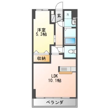 アーバンヒルズ城山１号館の間取り