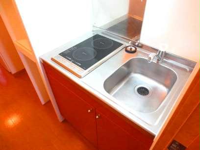 キッチン　2口電気コンロ