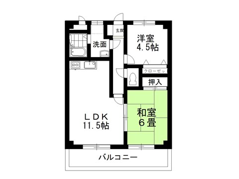 アーバンハイツ北鴻巣の間取り写真