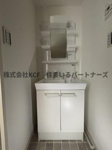 洗面設備　広い洗面スペース