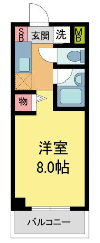 阪急今津線 宝塚駅 徒歩4分 3階建 築28年の間取り写真