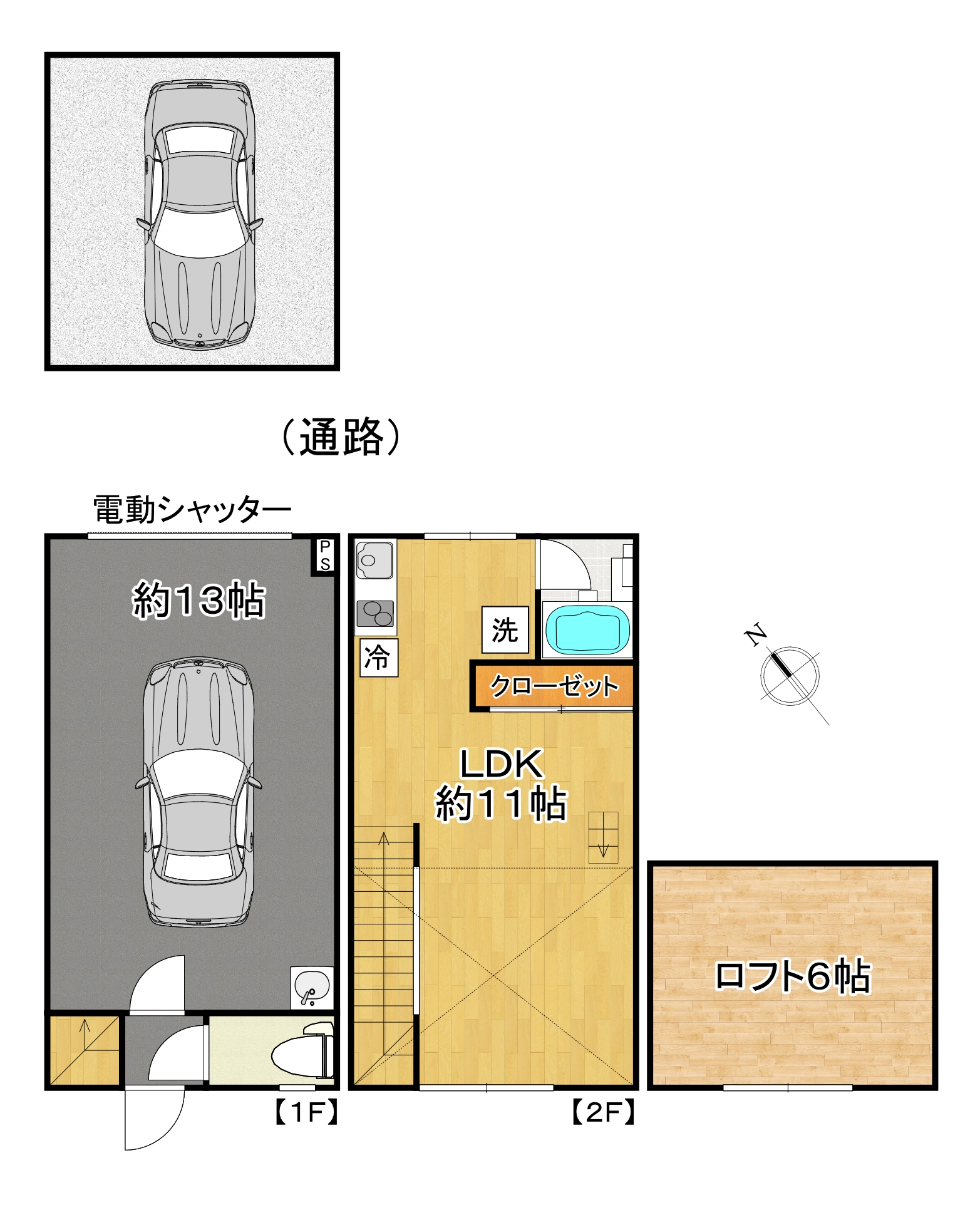HONDAベースの間取り写真