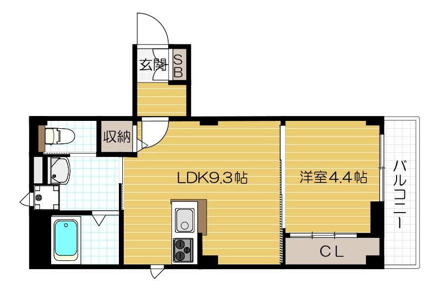 Plaisirdeux京町堀の間取り写真