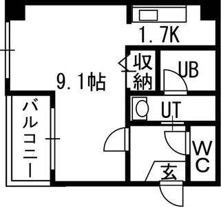 地下鉄東豊線 美園駅 徒歩5分 10階建 築19年の間取り写真
