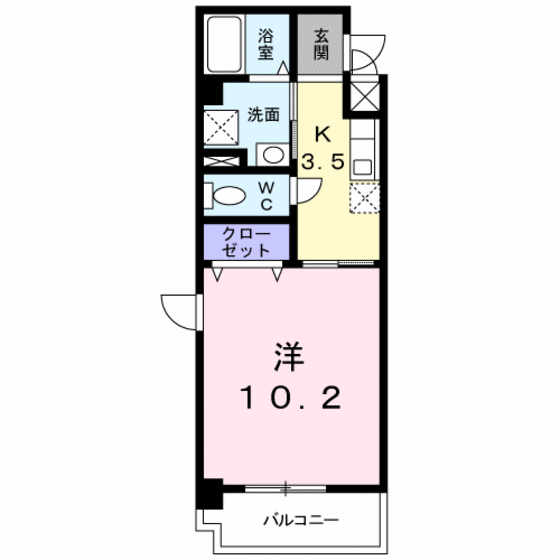 アイワマンションの間取り写真