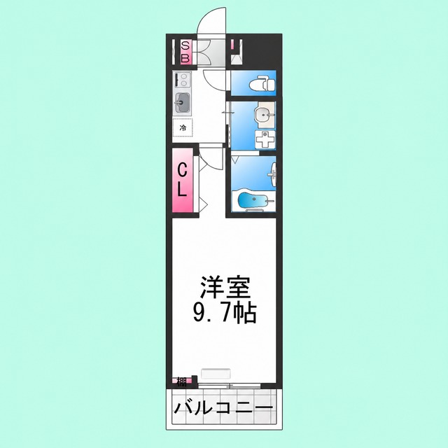 ヒカルサ堺市文珠橋通Iの間取り写真