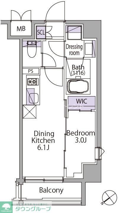 イプセ三軒茶屋の間取り写真