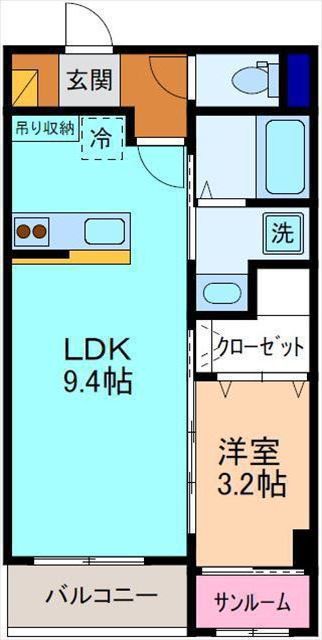 クレセール若松の間取り