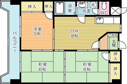 コーポ森川の間取り