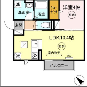 トレス若園館の間取り