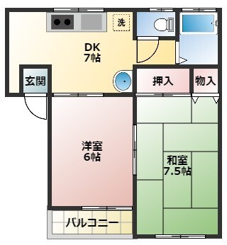 ハイツハピネスの間取り