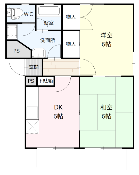 アネシスKの間取り