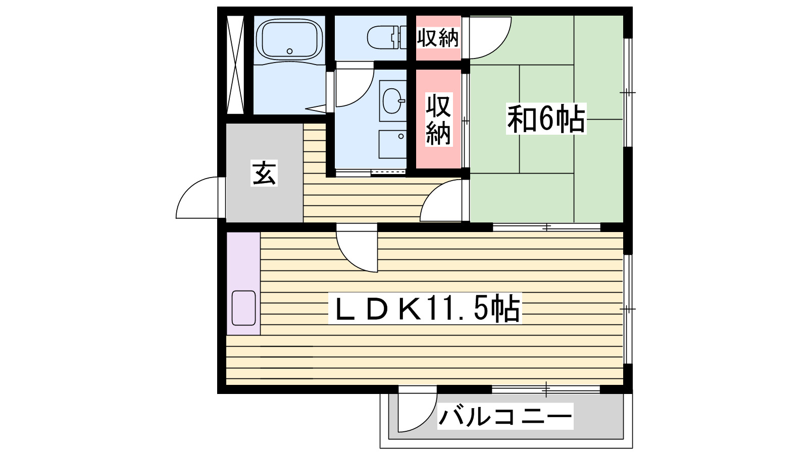 船場スカイハイツの間取り