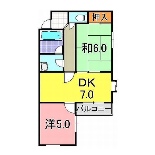 神戸市西区持子のマンションの間取り