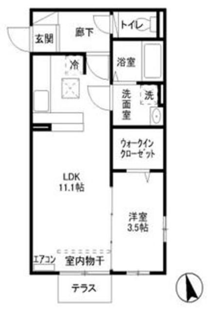 さいたま市西区大字西遊馬のアパートの間取り