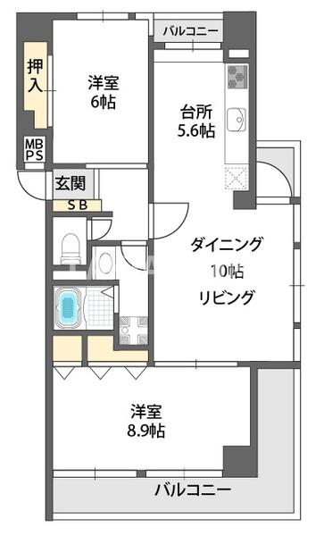 ロイヤルハイツ今福鶴見駅の間取り