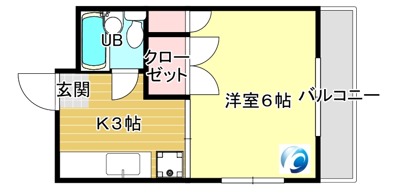 鹿児島市郡元のマンションの間取り