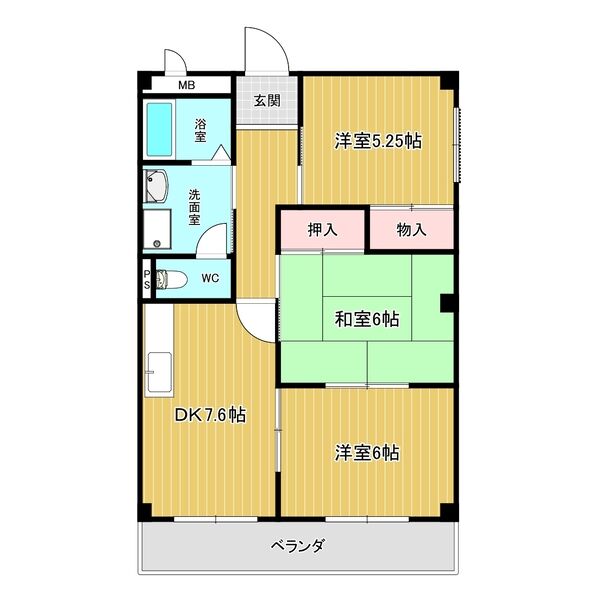 アザレア宮前の間取り