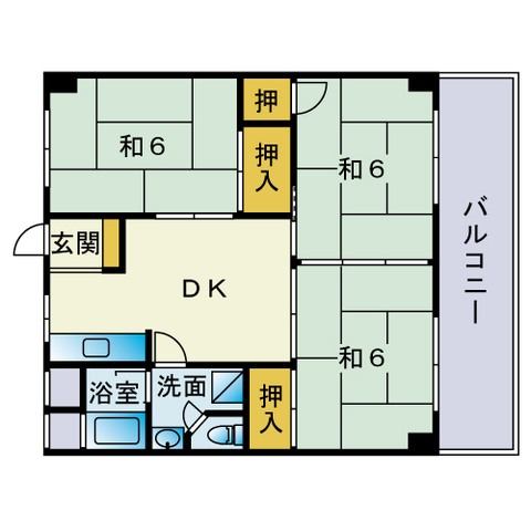 コンダクトヴィレッジ和白の間取り