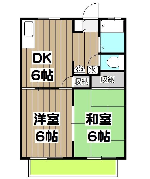 京都市西京区樫原山路のアパートの間取り