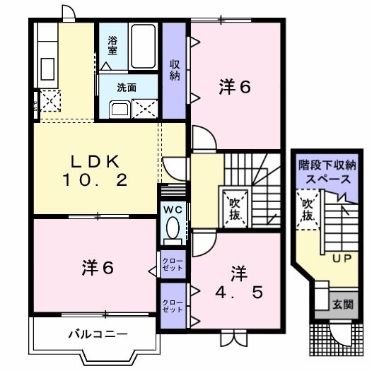 クリーンフィールドＤの間取り