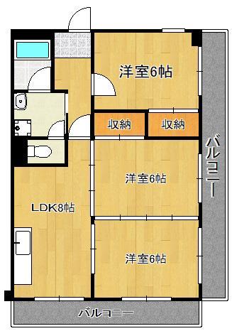 高峰グリーンマンションの間取り