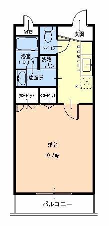 和歌山市今福のアパートの間取り