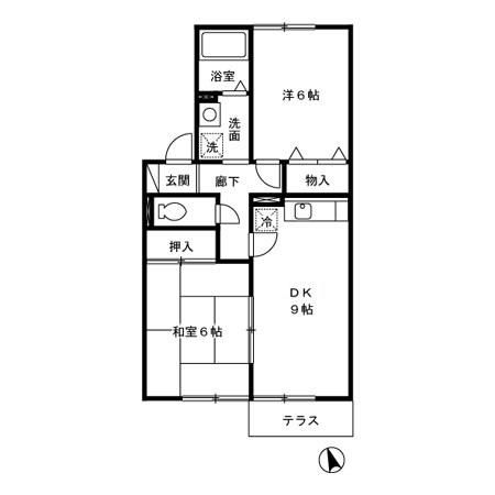 クレールコートYの間取り