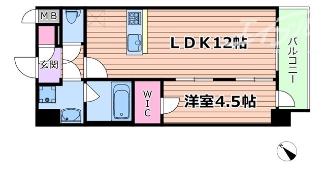 スプランディッド新大阪VIの間取り