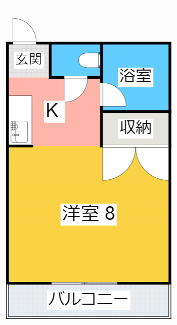 大府市共和町のマンションの間取り