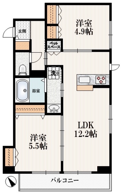 【Ｔｈｅ　Ｆｕｊｉｍｉの間取り】