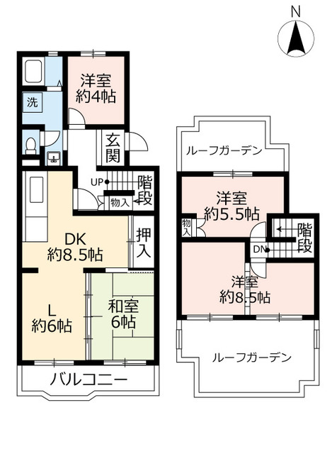 ＵＲアーバニア滝子南の間取り