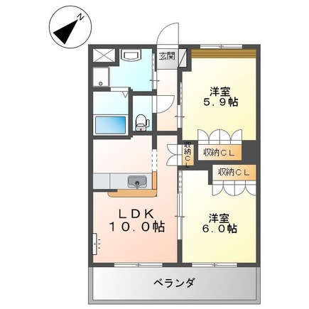 モンシェリーミューズの間取り