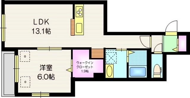 足立区千住橋戸町のマンションの間取り