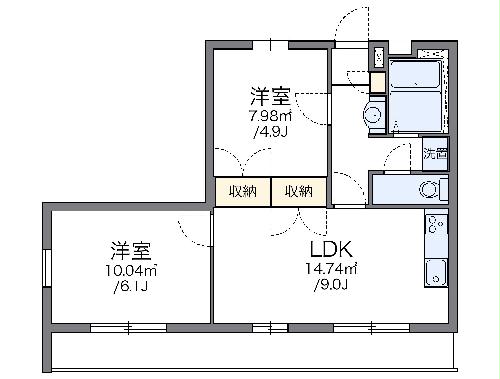 レオパレス翔の間取り