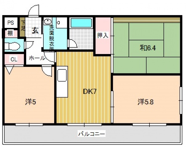 アジュール・KIXの間取り