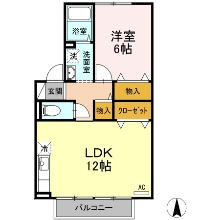 メゾン　ファミールの間取り