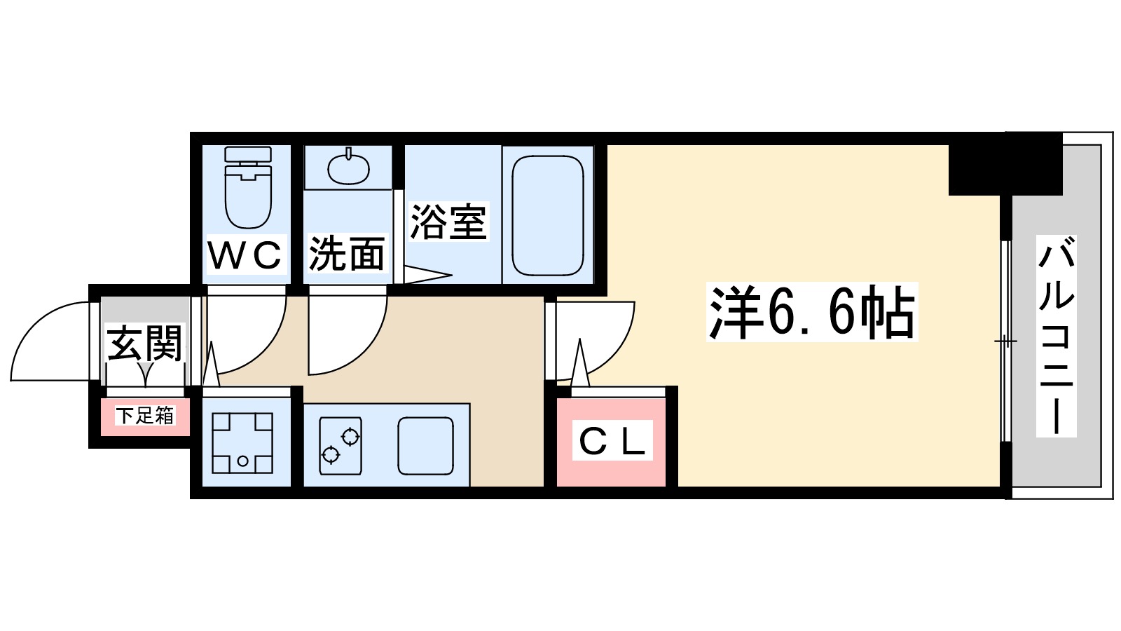 プレサンス梅田北オールの間取り