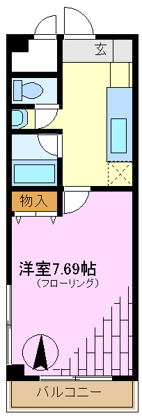 パークサイドシムラの間取り